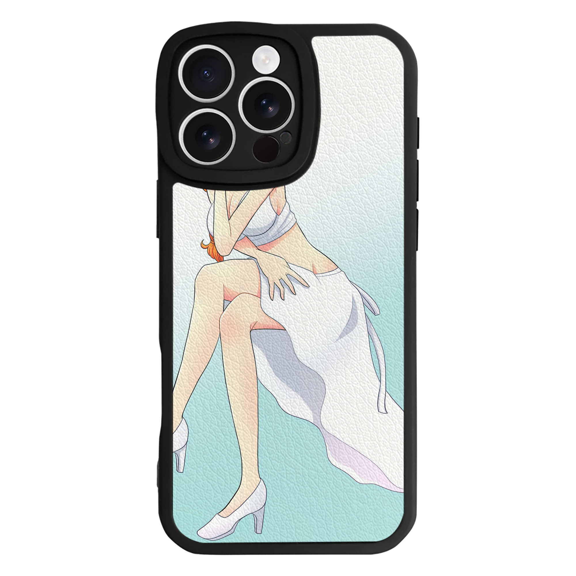 （画像用） ワンピース ONE PIECE 【iPhone 16シリーズ対応】シリコンスマホケース（レザー調） 材質：シリコン